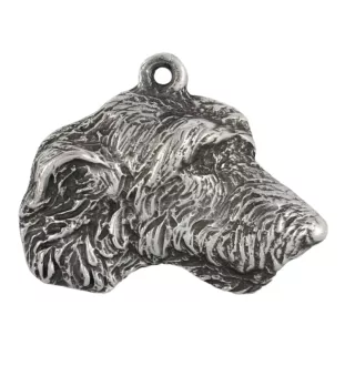 Irischer Wolfshund, Irish Wolfhound - Halskette mit Hund, Hundeanhänger an einer silbernen Kette, einzigartiger Schmuck der Marke Art-Dog