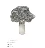 Irish Wolfhound - brooch with a clip, holder for a start number, silver-plated dog show pin from the Art-Dog brand