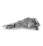 Irish Wolfhound - brooch with a clip, holder for a start number, silver-plated dog show pin from the Art-Dog brand