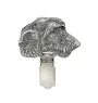 Lévrier irlandais, Irish wolfhound - broche avec pince, support pour numéro de départ, épingle argentée pour exposition de chiens de la marque Art-Dog