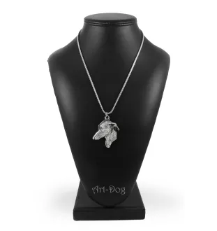 Italienisches Windspiel, Italian Greyhound - Halskette mit Hund, Hundeanhänger an einer silbernen Kette, einzigartiger Schmuck der Marke Art-Dog