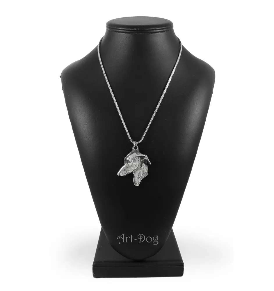 Italian Greyhound, Italian Sighthound - necklace with a dog, dog pendant on a silver chain, unique jewelry from the Art-Dog brand