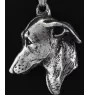 Levrette d'Italie, Petit lévrier italien - un collier avec un chien, un pendentif de chien sur une chaîne en argent, un bijou unique de la marque Art-Dog