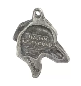 Italian Greyhound, Italian Sighthound - necklace with a dog, dog pendant on a silver chain, unique jewelry from the Art-Dog brand