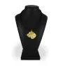 Irish Wolfhound I - keychain and necklace with a dog in a box, high-quality gold-plated product, Art-Dog brand