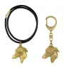 Italian Greyhound, Italian Sighthound - keychain and necklace with a dog in a box, high-quality gold-plated product, Art-Dog brand