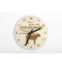 Irish Wolfhound - clock with a dog, wooden clock, wall clock for dog lovers, clock for desk and shelf, Art-Dog