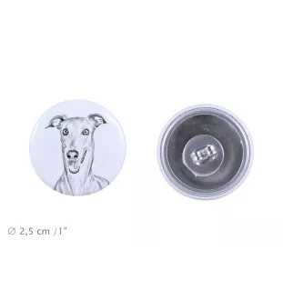 Levrette d'Italie, Petit lévrier italien - boucles d'oreilles uniques avec un chien, votre animal de compagnie sur un porte-clés, marque propre Art-Dog