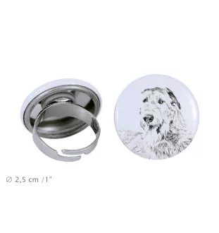 Irischer Wolfshund, Irish Wolfhound - Damen Schmuck mit dem Bild eines Hundes, handgefertigtes Produkt, Möglichkeit, Ihr eigenes Foto hinzuzufügen, Marke Art-Dog