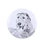 Irischer Wolfshund, Irish Wolfhound - Anstecknadel mit Ihrem Hund, fügen Sie Ihr eigenes Foto hinzu, Marke Art-Dog