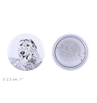Irischer Wolfshund, Irish Wolfhound - Anstecknadel mit Ihrem Hund, fügen Sie Ihr eigenes Foto hinzu, Marke Art-Dog