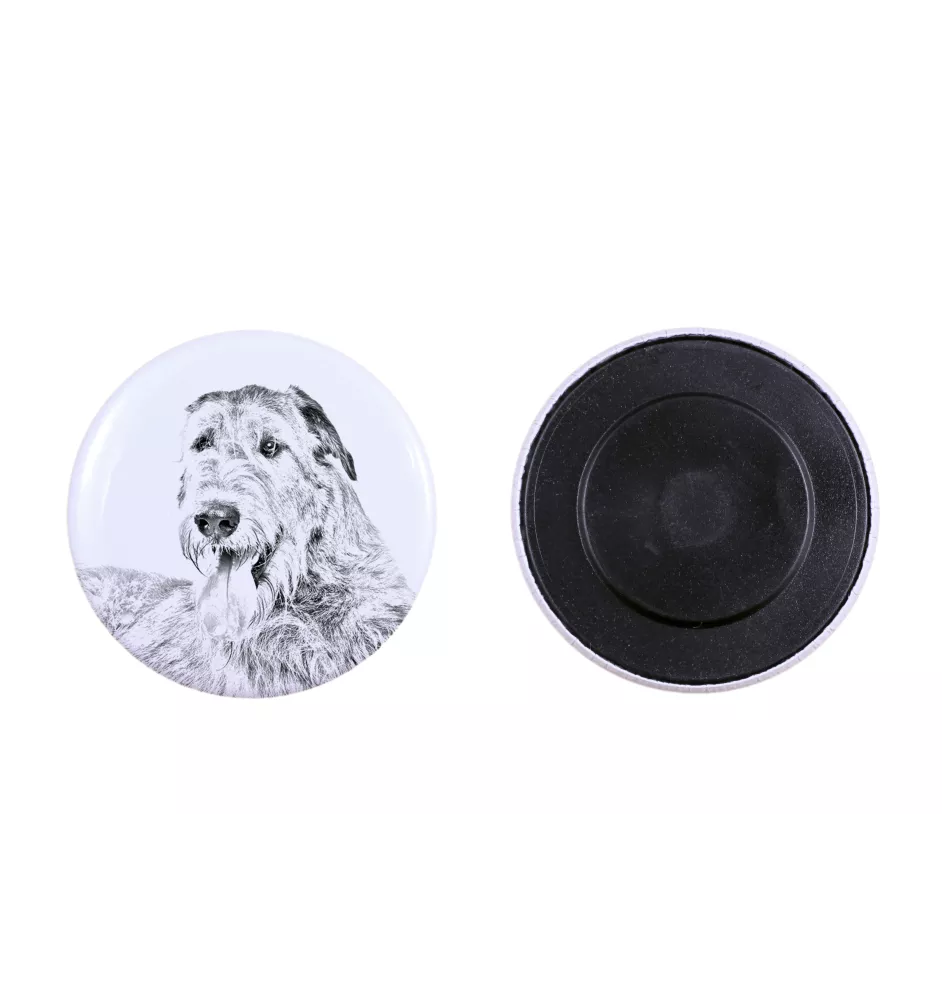 Irish Wolfhound - magnet with a dog's pupil, exceptionally light, strong magnet, handmade product by the Art-Dog brand