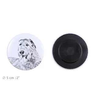 Irish Wolfhound - magnet with a dog's pupil, exceptionally light, strong magnet, handmade product by the Art-Dog brand