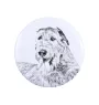 Irish Wolfhound - magnet with a dog's pupil, exceptionally light, strong magnet, handmade product by the Art-Dog brand