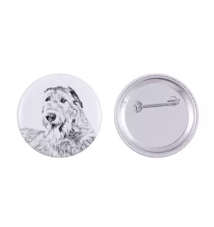 Irish Wolfhound - pin with your dog, add your own photo, Art-Dog brand