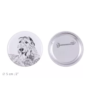 Irish Wolfhound - pin with your dog, add your own photo, Art-Dog brand