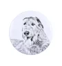 Irischer Wolfshund, Irish Wolfhound - Anstecknadel mit Ihrem Hund, fügen Sie Ihr eigenes Foto hinzu, Marke Art-Dog
