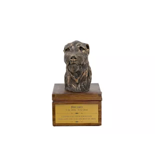 Wilczarz irlandzki urna na skrzynce brązowa Art-Dog