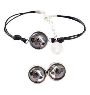 Italienisches Windspiel, Italian Greyhound - Schmuckset mit Ihrem Foto, Schmuckstück für Frauen, handgefertigtes Produkt, handgefertigtes Produkt mit Leidenschaft für die Marke Art-Dog.