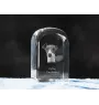 Levrette d'Italie, Petit lévrier italien - un cube de cristal avec une photo, une photo de chien dans le cristal, un presse-papiers cubique de la marque Art-Dog