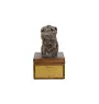 Irish Wolfhound - an urn with an engraving and a sculpture of a dog, a handmade product by the Art-Dog brand.