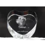 Lévrier irlandais, Irish wolfhound - une photo de chien dans un cristal, un cœur en cristal, un cadre photo exceptionnel de la marque Art-Dog