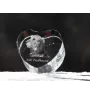 Lévrier irlandais, Irish wolfhound - une photo de chien dans un cristal, un cœur en cristal, un cadre photo exceptionnel de la marque Art-Dog
