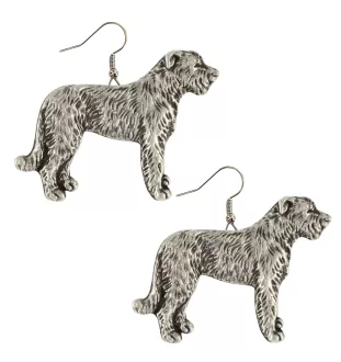 Lévrier irlandais, Irish wolfhound I - boucles d'oreilles pendantes avec des chiens, bijoux charmants pour maman de chien, cadeau pour fille de la marque Art-Dog