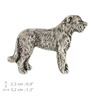 Wilczarz irlandzki kolczyki posrebrzane z psem Art-Dog