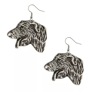 Irish Wolfhound II - hanging earrings with dogs, charming jewelry for a dog mom, a gift for a girl from the Art-Dog brand
