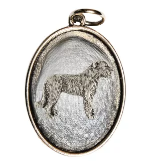 Irischer Wolfshund, Irish Wolfhound I - Halskette mit Hund, Anhänger für Hundemama, einzigartiger Schmuck der Marke Art-Dog