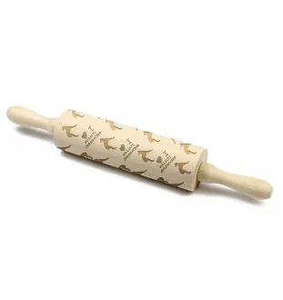Italian Greyhound, Italian Sighthound - rolling pin for dough with a dog, patterned rolling pin for ceramics, a gift for a cook from the Art-Dog brand
