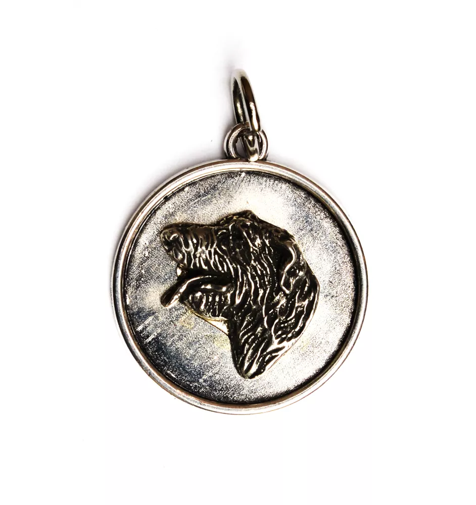 Lévrier irlandais, Irish wolfhound II - collier avec chien, pendentif pour maman de chien, bijoux uniques de la marque Art-Dog