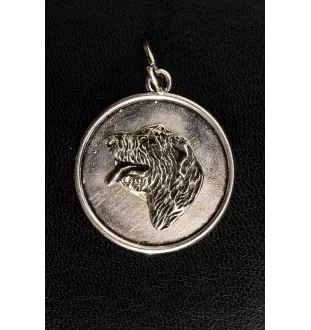 Irischer Wolfshund, Irish Wolfhound II - Halskette mit Hund, Anhänger für Hundemama, einzigartiger Schmuck der Marke Art-Dog