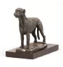 Irish Wolfhound - dog figurine, statue on white marble, trophy for Art-Dog dog show exhibition