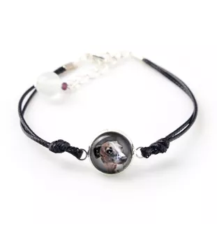 Italian Greyhound, Italian Sighthound - a set of jewelry with your photo, handmade set, bracelet and necklace by Art.-Dog brand