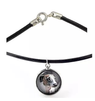 Italienisches Windspiel, Italian Greyhound - Halskette in einer Schachtel, elegante Verzierung, Anhänger der Marke Art-Dog