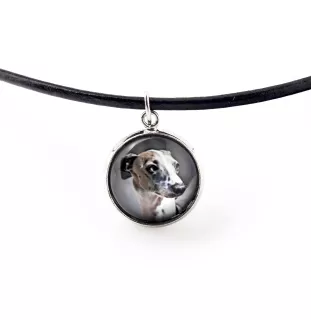 Italienisches Windspiel, Italian Greyhound - Halskette in einer Schachtel, elegante Verzierung, Anhänger der Marke Art-Dog