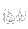 Italienisches Windspiel, Italian Greyhound - Hund Ohrringe, hängende Ohrringe mit Bild, personalisierter Schmuck mit dem Aufdruck der Marke Art-Dog