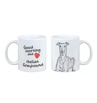 Italienisches Windspiel, Italian Greyhound - Tasse mit Hund, Tasse mit Bild, personalisiertes Geschenk der Marke Art-Dog