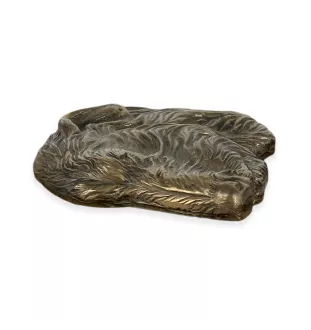 Irischer Wolfshund, Irish Wolfhound - Flachrelief eines Hundes, kleiner Dekor, realistische Plakette mit Hund von der Marke Art-Dog