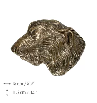 Lévrier irlandais, Irish wolfhound - plaque commémorative avec chien, remerciement personnalisé, récompense, diplôme avec dédicace de la marque Art-Dog