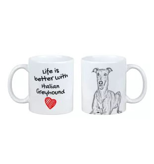 Italian Greyhound, Italian Sighthound - cup with a dog, cup with a photo, personalized gift from the Art-Dog brand