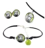 Irischer Wolfshund, Irish Wolfhound - Schmuckset in einer Schachtel, Halskette, Ohrringe, Armband, Produkte der Marke Art-Dog