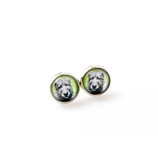 Lévrier irlandais, Irish wolfhound - ensemble de bijoux dans une boîte, collier, boucles d'oreilles, bracelet, produits de la marque Art-Dog