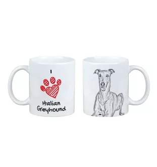 Italian Greyhound, Italian Sighthound - cup with a dog, cute cup with graphics, a gift with your photo from the Art-Dog brand