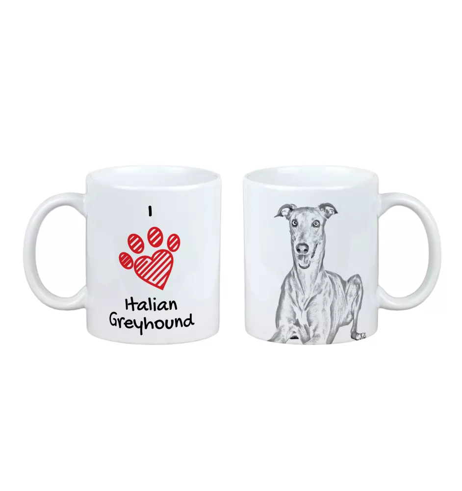 Italian Greyhound, Italian Sighthound - cup with a dog, cute cup with graphics, a gift with your photo from the Art-Dog brand