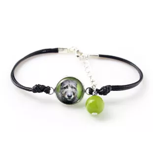 Lévrier irlandais, Irish wolfhound - ensemble de bijoux dans une boîte, collier, boucles d'oreilles, bracelet, produits de la marque Art-Dog