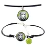 Irish Wolfhound - a set of jewelry with your photo, handmade set, bracelet and necklace by Art.-Dog brand