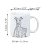 Italian Greyhound, Italian Sighthound - cup with a dog, cheerful cup for a dog lover, personalized gift from the Art-Dog brand
